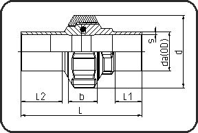 Unija Tip 24-A, FPM zaptivač, brizganje, čeono + IR + HPF zavarivanje, PVDF prirodna – kod 024.5