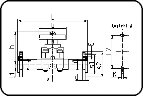 Membranski ventil, ručno upravljanje, EPDM/PTFE membrana, prirubnički priključak DIN, PVDF UHP prirodna – kod 242.10