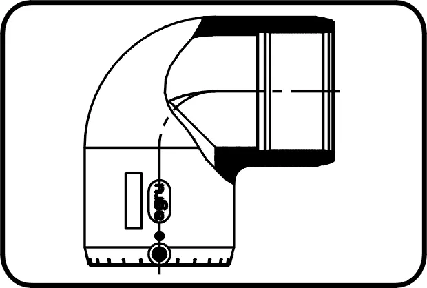 E-koleno 90°, MOP voda 16bar/gas 10bar, W/P-TW, brizganje, elektrofuzija, PE 100-RC crna – kod 171