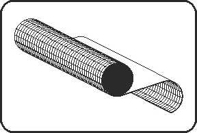 Ploča ojačana tkaninom - u rolni, staklena tkanina - 15000X1500mm, ekstrudirana, zaštitna folija na obe strane, ECTFE prirodna – kod 625