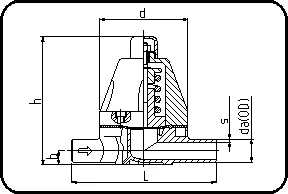 Ventil za održavanje pritiska V186, PTFE membrana, brizganje, čeono + IR zavarivanje, PVDF UHP prirodna – kod 244