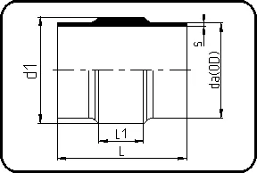 Instrumentacioni fiting, bez navoja, mašinska obrada, čeono + IR zavarivanje, PVDF UHP prirodna – kod 303.1